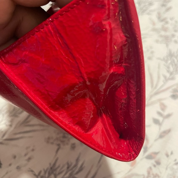 Jimmy Choo Red Leather Clutch